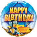 Luftballon Happy Birthday Bagger Folie ø46cm