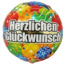 Luftballon Herzlichen Glückwunsch Sterne Folie...