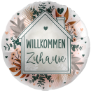Premioloon Folienballon Willkommen Zuhause  ø71cm-1St