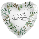 Premioloon Folienballon just Married  ø71cm-1St