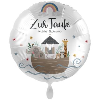 Luftballon Zur Taufe herzlichen Glückwunsch Folie-Jumbo ø71cm