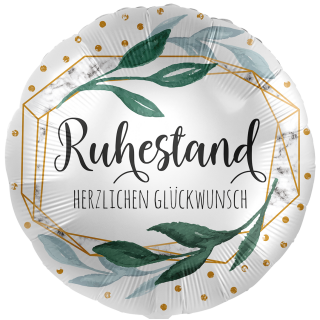 Premioloon Folienballon Ruhestand herzlichen Glückwunsch  ø71cm-1St
