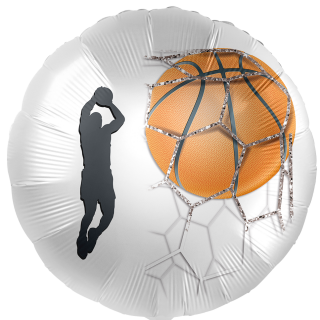 Premioloon Folienballon Basketball  ø43cm-1St