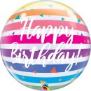 Luftballon Happy Birthday Regenbogen Bubble Folie...