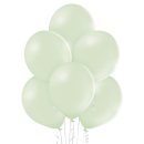 8 Luftballons Grün-Kiwicreme Pastel ø30cm