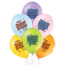 6 Luftballons Happy Birthday Graffiti ø30cm