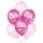 Belbal Premium Luftballon Baby Girl Schmetterling ø27cm ø30cm-6St
