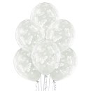 50 Luftballons Schmetterlinge Klar ø30cm