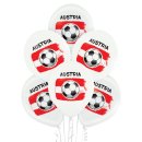 50 Luftballons Österreich Fußball ø30cm