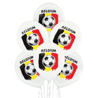 Belbal Premium Luftballon Belgien Fußball  ø30cm-50St