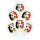 Belbal Premium Luftballon Belgien Fußball  ø30cm-50St