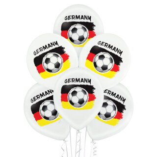Belbal Premium Luftballon Deutschland Fußball  ø30cm-50St
