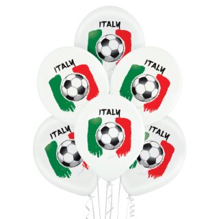 Belbal Premium Luftballon Italien Fußball  ø30cm-50St