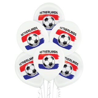 Belbal Premium Luftballon Niederlande Fußball  ø30cm-50St