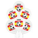 50 Luftballons Spanien Fußball ø30cm