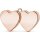 Partydeco Ballongewicht Doppelherz Rosegold 137g-1St