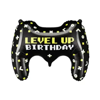 Partydeco Folienballon Controller Level up Birthday 72cm-1St