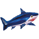 Flexmetal Folienballon Hai Blau 100cm-1St