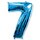 Flexmetal Folienballon -Zahl 7- Blau Folie 66cm-1St