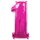 Flexmetal Folienballon -Zahl 1- Pink Folie 66cm-1St