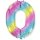 Flexmetal Folienballon -Zahl 0- Regenbogen Folie 66cm-1St