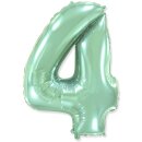 Flexmetal Folienballon -Zahl 4- Grün Folie 66cm-1St