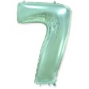 Flexmetal Folienballon -Zahl 7- Grün Folie 66cm-1St