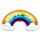 Flexmetal Folienballon Regenbogen Happy Day 99cm-1St