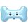 Flexmetal Folienballon Knochen Hellblau 77cm-1St