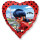 Flexmetal Folienballon Miraculous Marienkäfer  ø45cm-1St