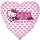Flexmetal Folienballon Hello Kitty Herzen  ø45cm-1St