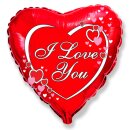 Flexmetal Folienballon I Love you Herzen  ø45cm-1St