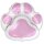 Flexmetal Folienballon Hund-Pfotenabdruck Rosa 76cm-1St