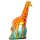 Flexmetal Folienballon Giraffe Orange 116cm unverpackt-1St
