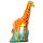 Luftballon Giraffe Orange Folie 123cm