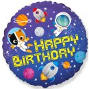 Flexmetal Folienballon Weltraum Happy Birthday...