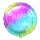 Flexmetal Folienballon Happy Birthday Regenbogen  ø45cm-1St