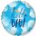 Flexmetal Folienballon Hello Baby Hellblau  ø45cm-1St