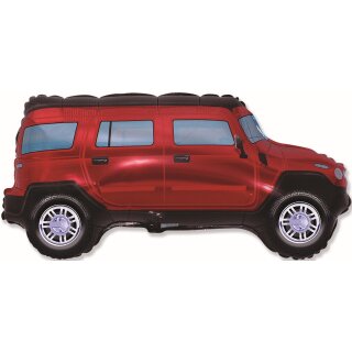 Flexmetal Folienballon Allrad-Auto Rot 85cm unverpackt-1St
