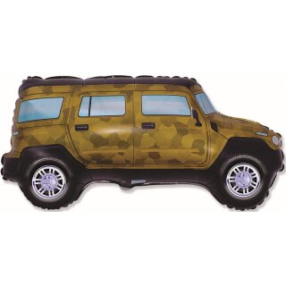 Flexmetal Folienballon Militär-Allrad-Auto 85cm unverpackt-1St