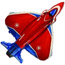 Flexmetal Folienballon Jet Rot 99cm unverpackt-1St