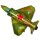 Flexmetal Folienballon Militär-Jet Grün 79cm unverpackt-1St