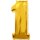 Flexmetal Folienballon -Zahl 1- Gold Folie 102cm-1St