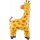Godan Folienballon Giraffe Orange 87cm-1St
