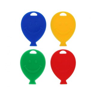 25 Ballongewichte Smiley-Ballon Mix 8g