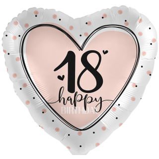 Premioloon Folienballon -Zahl 18- Happy Birthday  ø71cm-1St