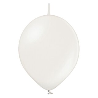 Belbal Premium Kettenballon Weiß Perl ø28cm-50St