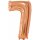 Globos Folienballon -Zahl 7- Rosegold Folie 66cm-1St