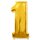 Flexmetal Folienballon -Zahl 1- Gold Folie 66cm-1St