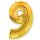 Flexmetal Folienballon -Zahl 9- Gold Folie 66cm-1St